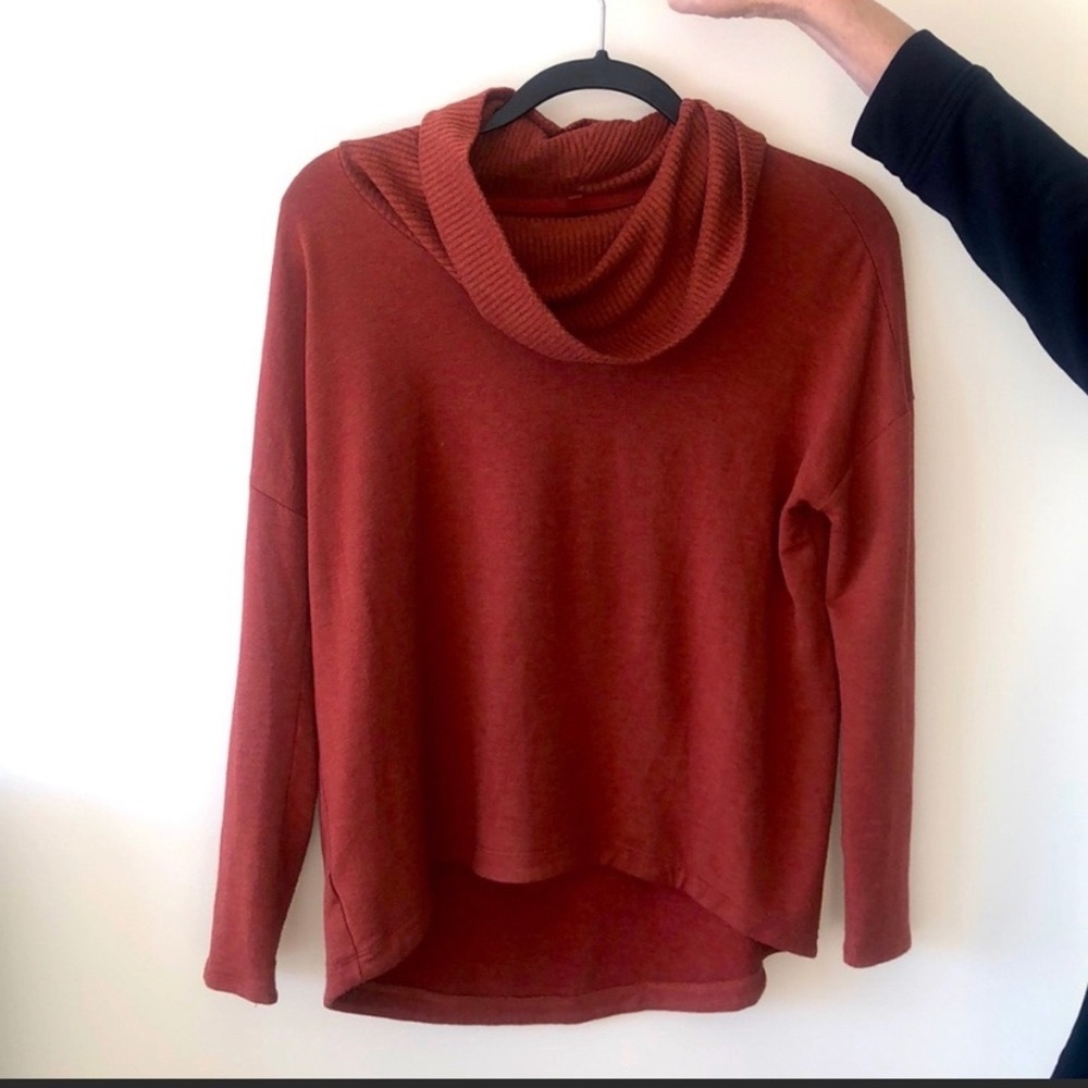 Lou & Grey by loft cowl neck sweater long sleeve